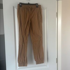 NWOT Falls Creek Tan Jogger Pants boys L (10/12)